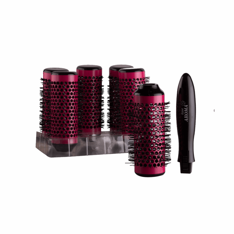 طقم 6 فرش شعر استشوار بمقبض واحد Rose Aroma
