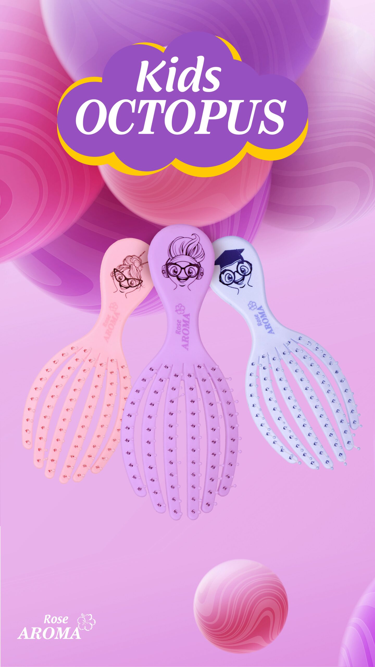 فرشة شعر روز اروما Rose Aroma Kids - الصورة 25
